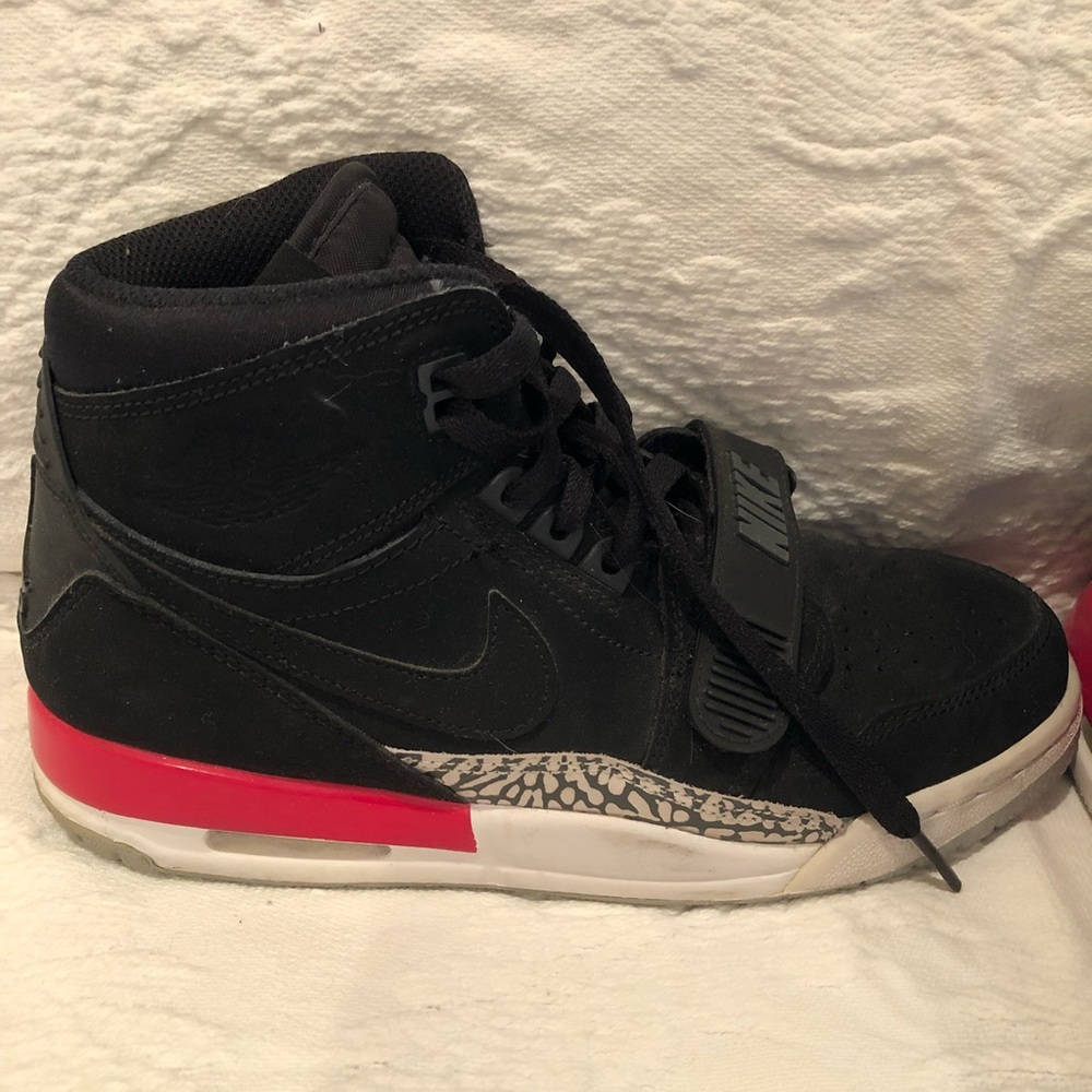 Kid’s Black and Red Air Jordan Sneakers
